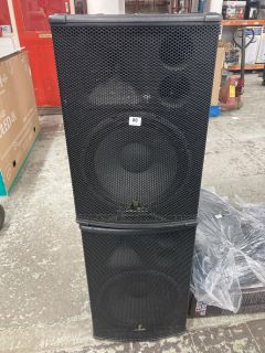 2 X BEHRINGER EUROLIVE B1520 PRO 800 WATT LOUDSPEAKERS