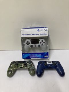 3 X SONY PLAYSTATION 4 DUALSHOCK 4 WIRELESS CONTROLLERS