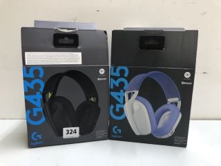 2 X LOGITECH G435 GAMING HEADSETS