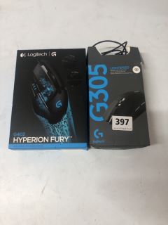 2 X LOGITECH COMPUTER MICE INC. G402 HYPERION FURY