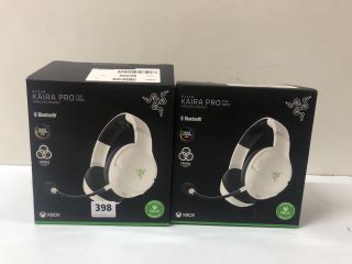 2 X RAZER KAIRA PRO WIRELESS GAMING HEADSETS