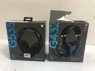 2 X LOGITECH GAMING HEADSETS INC. G535