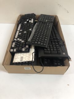 BOX OF ASSORTED KEYBOARDS