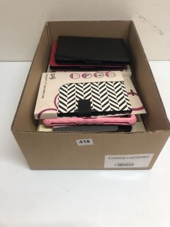 BOX OF ASSORTED TABLET CASES