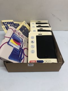 BOX OF ASSORTED TABLET CASES