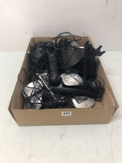 BOX OF ASSORTED LOOSE TELEPHONES