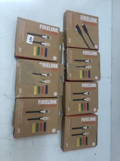 7 X ADX FIRELINK HIGH SPEED CAT6 ETHERNET CABLES