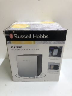 RUSSELL HOBBS 8 LITRE SILVER GLASS COOLER