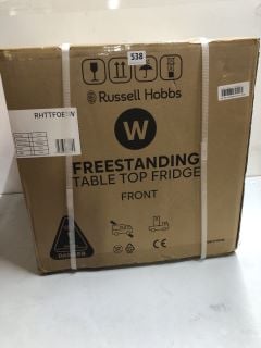 RUSSELL HOBBS FREESTANDING TABLE TOP FRIDGE