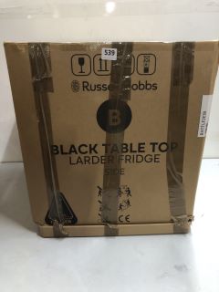 RUSSELL HOBBS BLACK TABLE TOP LARDER FRIDGE