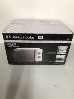 RUSSELL HOBBS GROOVE 17 LITRE WHITE MANUAL MICROWAVE