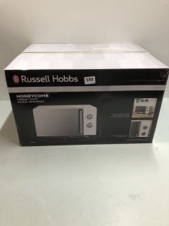 RUSSELL HOBBS HONEYCOMB COMPACT WHITE MANUAL MICROWAVE