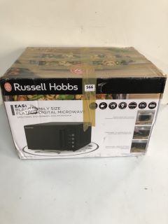 RUSSELL HOBBS EASI BLACK FAMILY SIZE FLATBED DIGITAL MICROWAVE