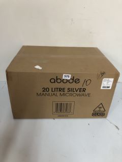 ABODE 20 LITRE SILVER MICROWAVE