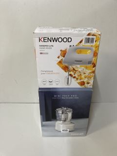 2 X ASSORTED ITEMS INC KENWOOD HANDMIX LITE MIXER