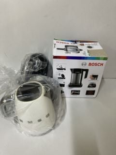 3 X ASSORTED KETTLES INC. BOSCH STAINLESS STEEL 3000W KETTLE