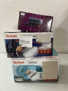 3 X ASSORTED ITEMS INC TEFAL FREEMOVE AIR STEAM IRON