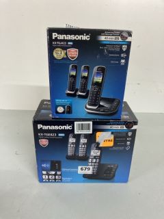 2 X ASSORTED HANDSETS INC PANASONIC KX-TGJ423