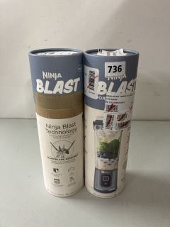 2 X NINJA BLAST PORTABLE BLENDERS