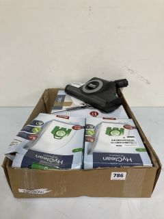 BOX OF ASSORTED VACUUM BAGS / ACCESSORIES