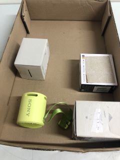 BOX OF ASSORTED SONY SPEAKERS