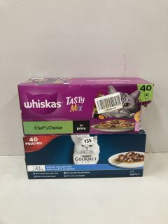 2 X CAT FOODS IN WHISKAS TASTY MX(BB:02/06/26)