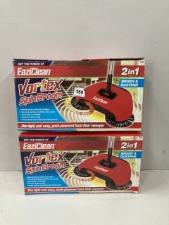 2 X EAZICLEAN  VORTEX SPINBROOM