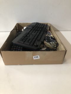 BOX OF ASSORTED ITEMS INC KEYBOARDS