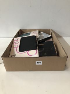 BOX OF TABLET CASES