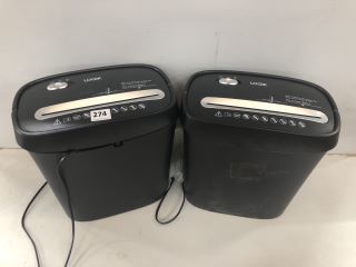 2 X PAPER SHREDDERS