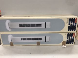 2 X LOGIK 40" TOWER FAN