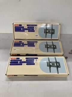 3 X LOGIK TILTING TV MOUNT