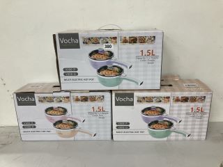 3 X VOCHA MULTI-FUNCTION HOT POT