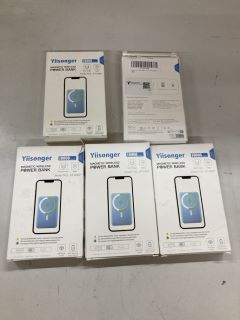 5 X YIISONGER MAGNETIC WIRELESS POWER BANK