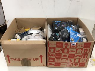 2 X BOXES OF ASSORTED ITEMS INC LASER SCISSORS