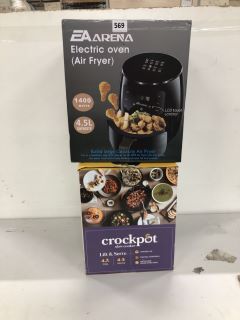 CROCK POT SLOW COOKER AND EA ARENA AIR FRYER