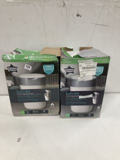 2 X TOMMY TIPPEE ADVANCED NAPPY DISPOSAL SYSTEM