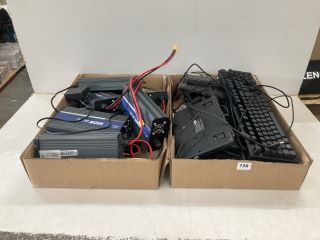 2 X BOX OF ITEMS INC RAZER HUNTSMAN KEYBOARD