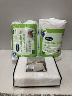 3 X ITEMS INC SILENTNIGHT ANTI-ALLERGY MATTRESS TOPPER