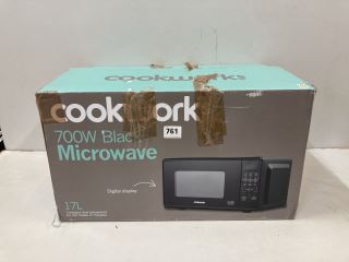 QTY OF ITEMS INC COOKWORKS 700W BLACK MICROWAVE