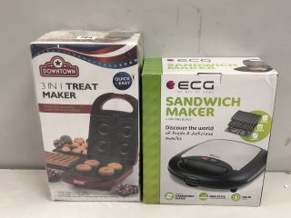 2 X KITCHEN ITEMS INC DOWNTOWN 3 IN 1 TREAT MAKER