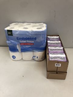 2 X BATHROOM ITEMS INC EMBOSSED TOILET TISSUE