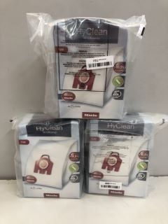 3 X MIELE HYCLEAN VACUUM BAG