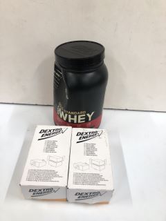 3 X PROTEIN ITEMS INC DEXTRO ENERGY (BB:06/25)