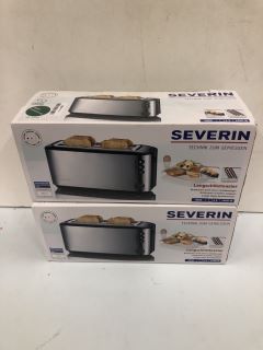 2 X SEVERIN LONG SLOT TOASTER