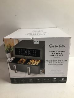 SUR LA TABLE SINGLE OR DOUBLE BASKET AIR FRYER - 10.5L