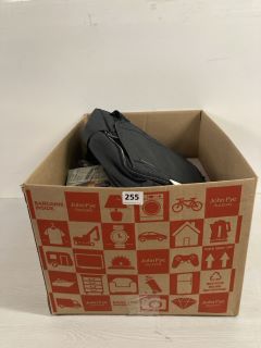 BOX OF ASSORTED ITEMS TO INCLUDE PUMA 2 PACK OF SPORTS BRAS