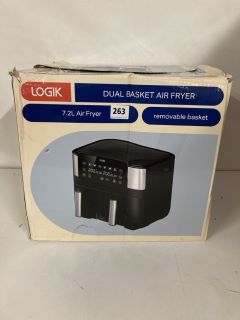 LOGIK 7.2 LITRE CAPACITY DUAL BASKET AIR FRYER