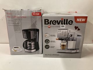 2X ASSORTED ITEMS INCL. BREVILLE ONE-TOUCH COFFEEHOUSE ESPRESSO, CAPPUCCINO AND LATTE MAKER