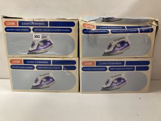 4X LOGIK 2200W STEAM IRON